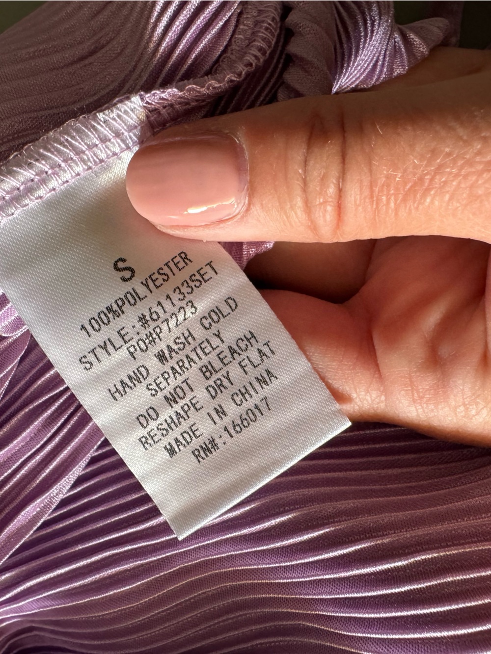 NWOT blue b Women's Lavender Silky Lettuce Hem Shorts - Picture 4 of 6